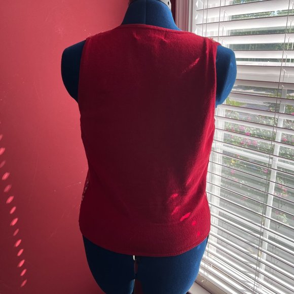 Bloomingdale's Sequin Sweater Vest - Picture 2 of 8